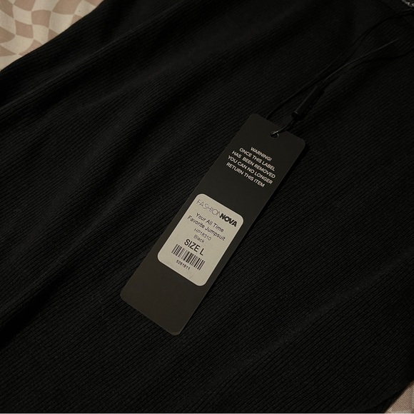 NWT Fashion Nova Your All Time Favorite Jumpsuit in Black - Picture 4 of 5